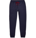 Brunello Cucinelli - Tapered Cotton-Blend Jersey Sweatpants - Blue