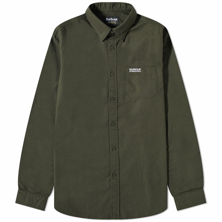 Photo: Barbour Men's International Kinetic Shirt in Forest
