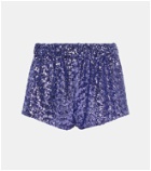 Oséree Sequin-embellished shorts