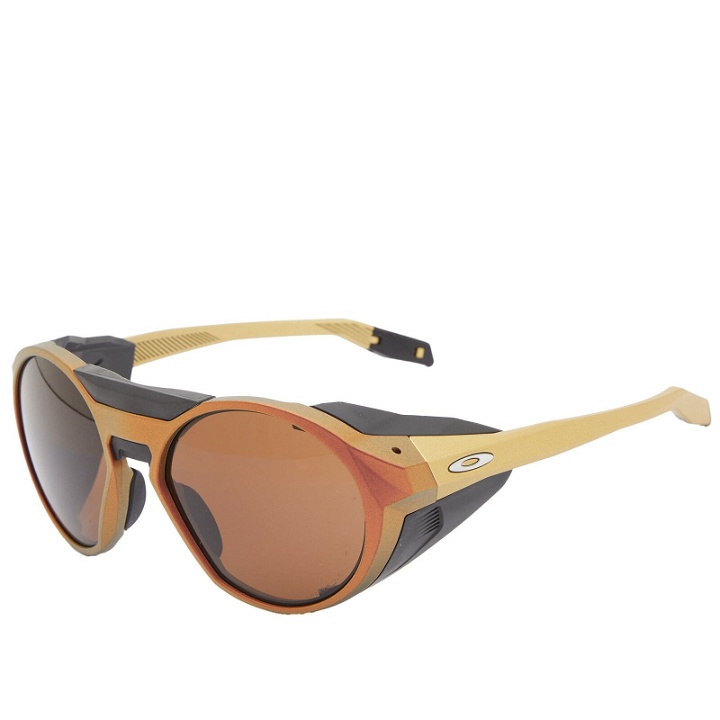 Photo: Oakley Men's Clifden Sunglasses in Matte Red Gold/Prizm Bronze 