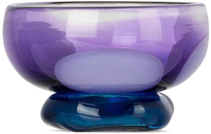 Photo: Maria Enomoto Glass SSENSE Exclusive Blue & Purple Small Footed Bowl