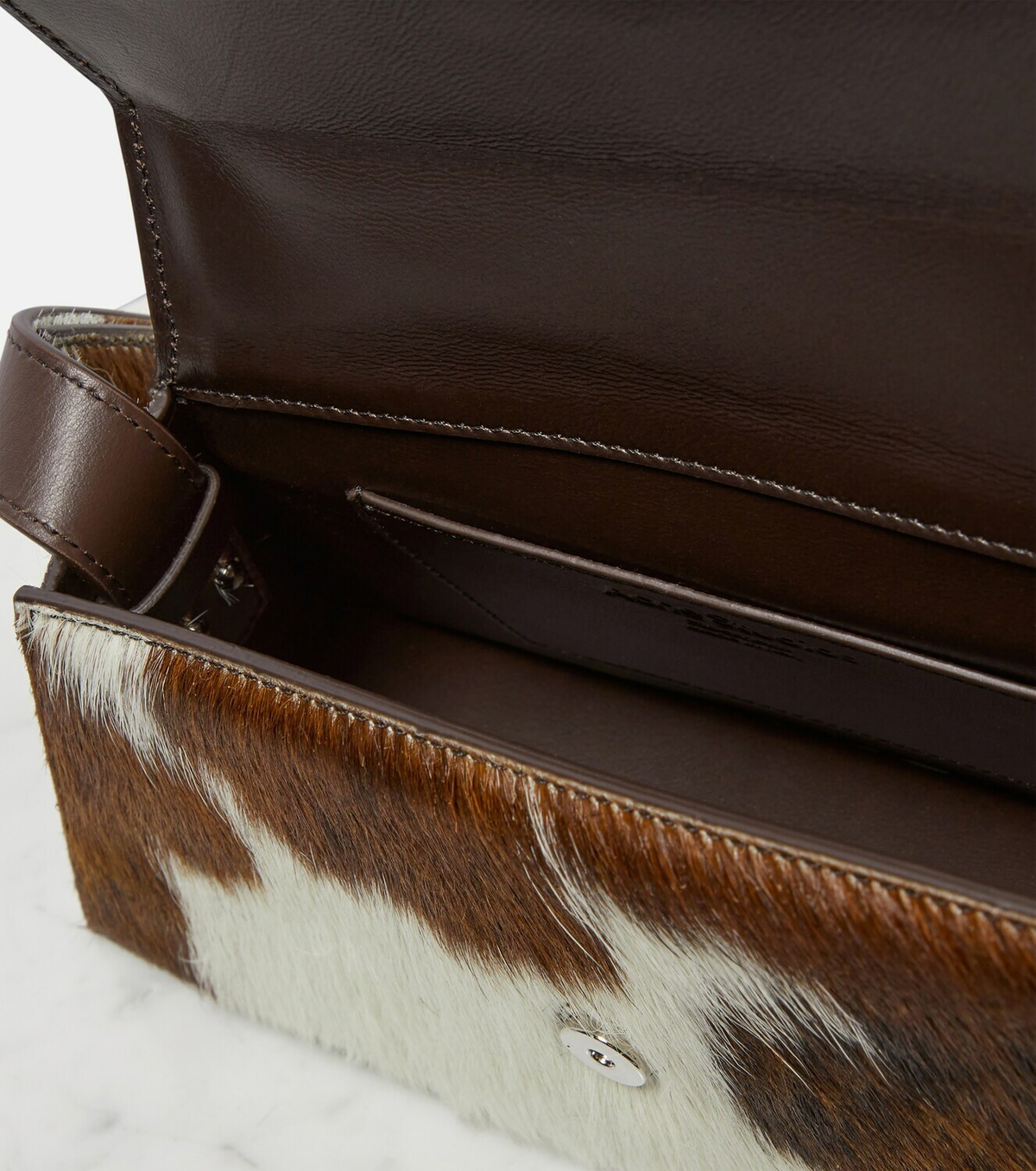 Acne Studios Distortion Small calf hair crossbody bag