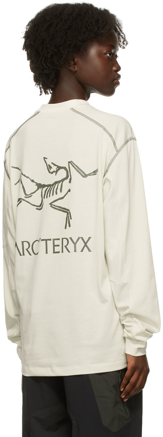 ARC'TERYX System A Off-White Copal Bird Long Sleeve T-Shirt