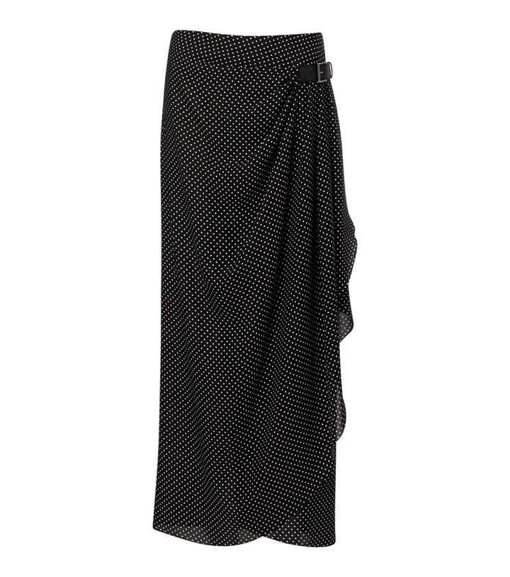 Photo: Tom Ford Polka-dot silk midi skirt