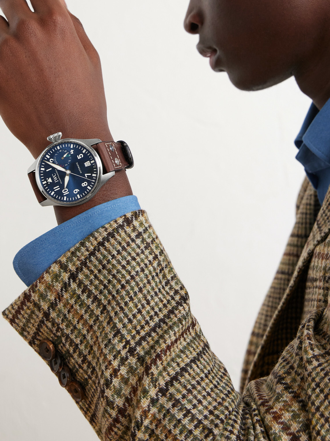 IWC Schaffhausen - Big Pilot's Le Petit Prince Edition Automatic 46.2mm Stainless Steel and Leather Watch, Ref. No. IW501002