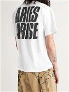 ARIES - Oversized Printed Cotton-Jersey T-Shirt - White - S