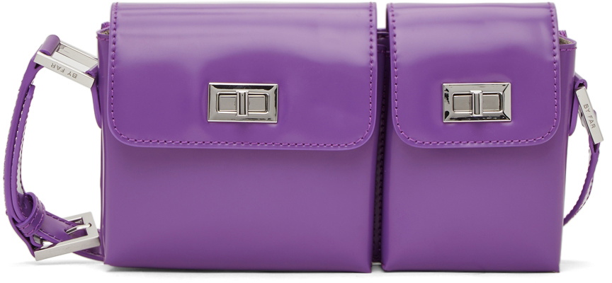 BY FAR Purple Patent Baby Billy Shoulder Bag