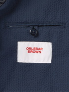 Orlebar Brown - Edgar Slim-Fit Stretch-Cotton Seersucker Blazer - Blue