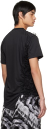 Comme des Garçons Homme Plus Black Ruched T-Shirt