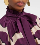 La DoubleJ Cerere printed silk blouse