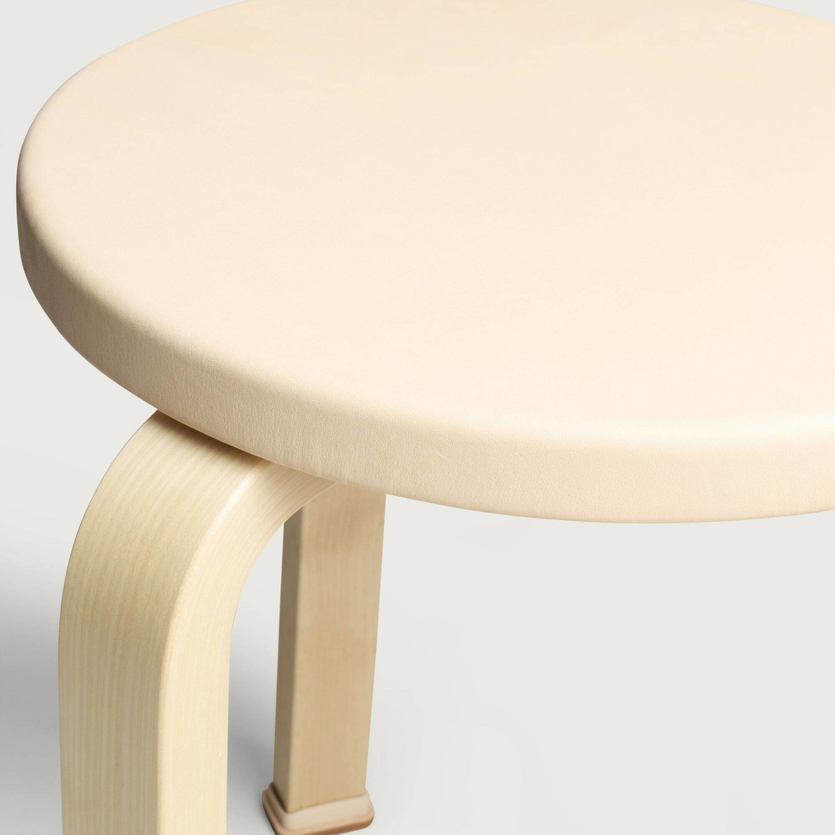 Artek x Hender Scheme Stool 60 in Wild Birch/Leather