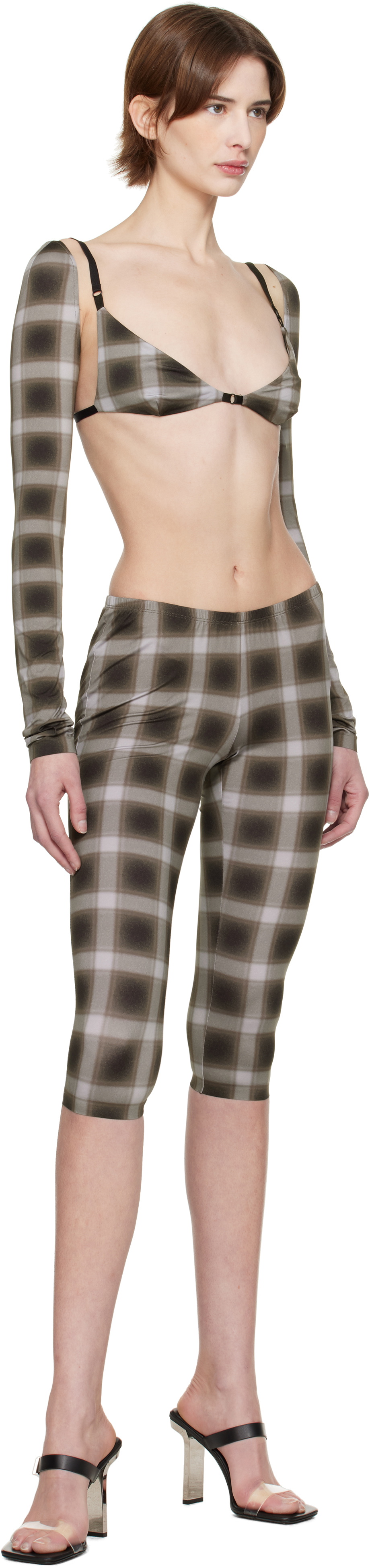 Mowalola Brown MISS SIXTY Edition Vintage Capri Leggings