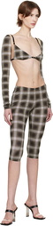 Mowalola Brown MISS SIXTY Edition Vintage Capri Leggings