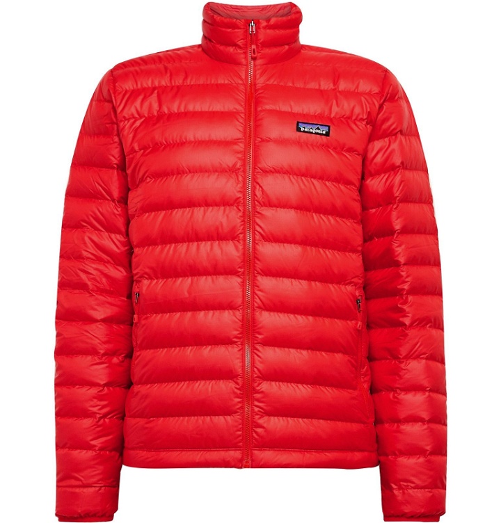 Photo: Patagonia - Packable Quilted Ripstop Down Jacket - Red