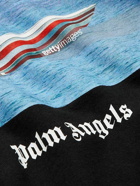 Palm Angels - Printed Cotton-Jersey T-Shirt - Black