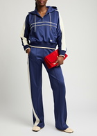 Wales Bonner Mantra Hooded Jersey Sweatshirt Navy