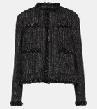 Sacai Cropped tweed jacket