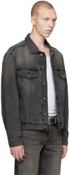 GUESS USA Black Vintage Denim Jacket