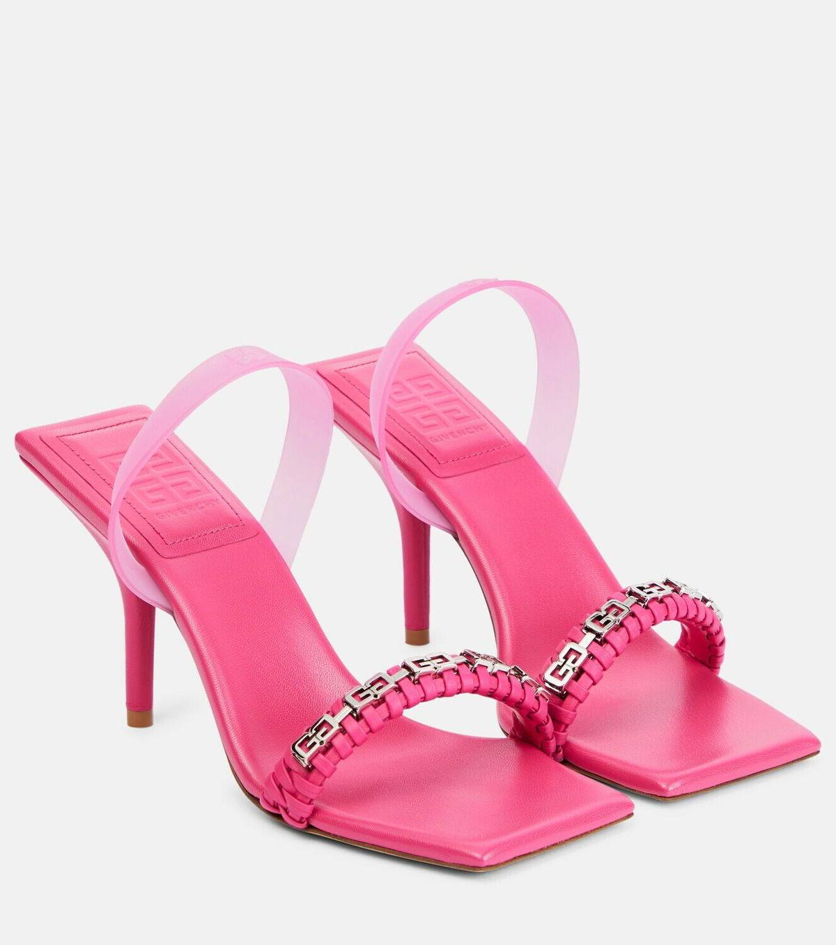 Brand New Givenchy 4G Slide Flat Sandals Women Size 39 Blush