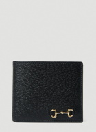 Horsebit Bifold Wallet in Black