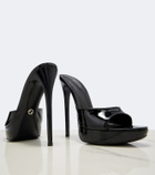Gucci Julia patent leather platform sandals