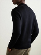 Orlebar Brown - Lennard Merino Wool Half-Zip Sweater - Blue