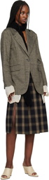 OUR LEGACY Brown Drip Blazer