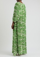 Bernadette Georgio Floral-print Velvet Maxi Dress Multi Print