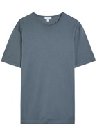 Sunspel Cotton T-shirt Dark Blue