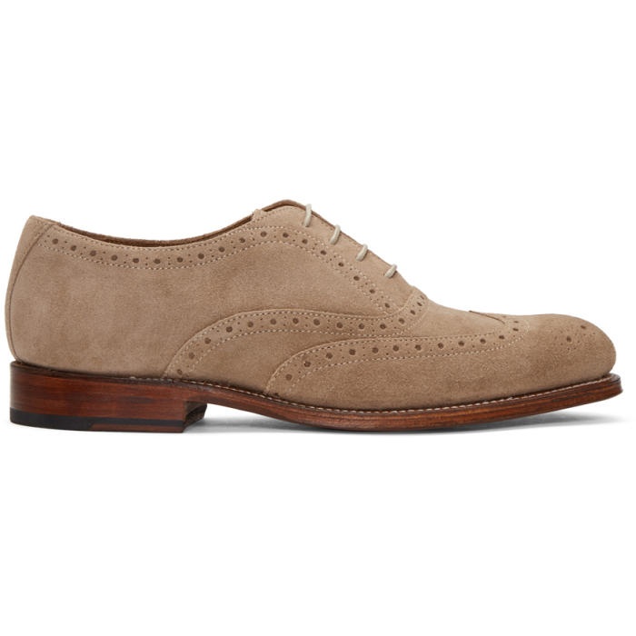 Photo: Grenson Taupe Suede Luther Brogues
