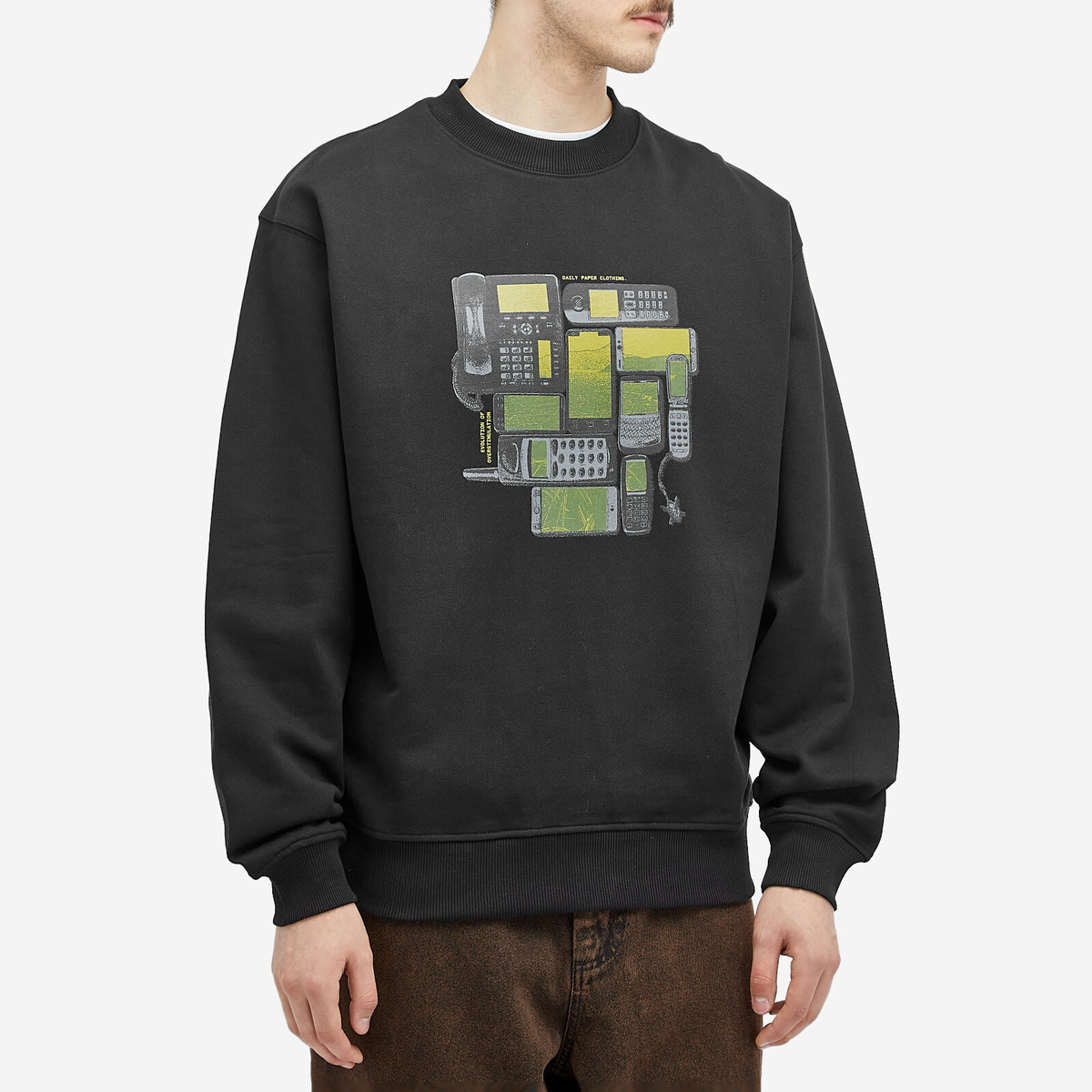 Daily Paper Men's Evolution Sweatshirt in Black