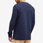 Paul Smith Men's Long Sleeve Waffle T-Shirt in Blue