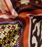 Alémais Wilson printed silk twill scarf