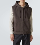Our Legacy Motor cotton jersey zip-up vest