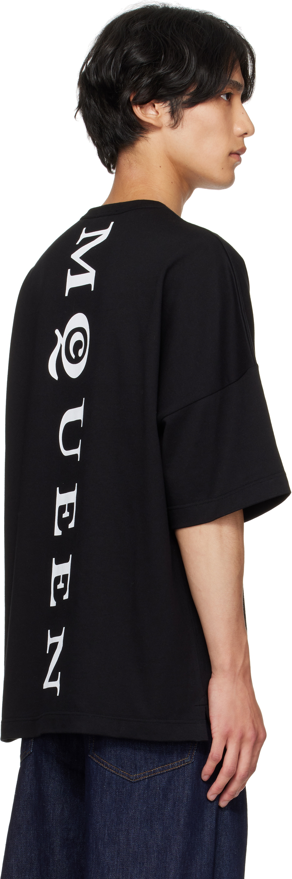 McQueen Black Oversized 'McQueen' T-shirt