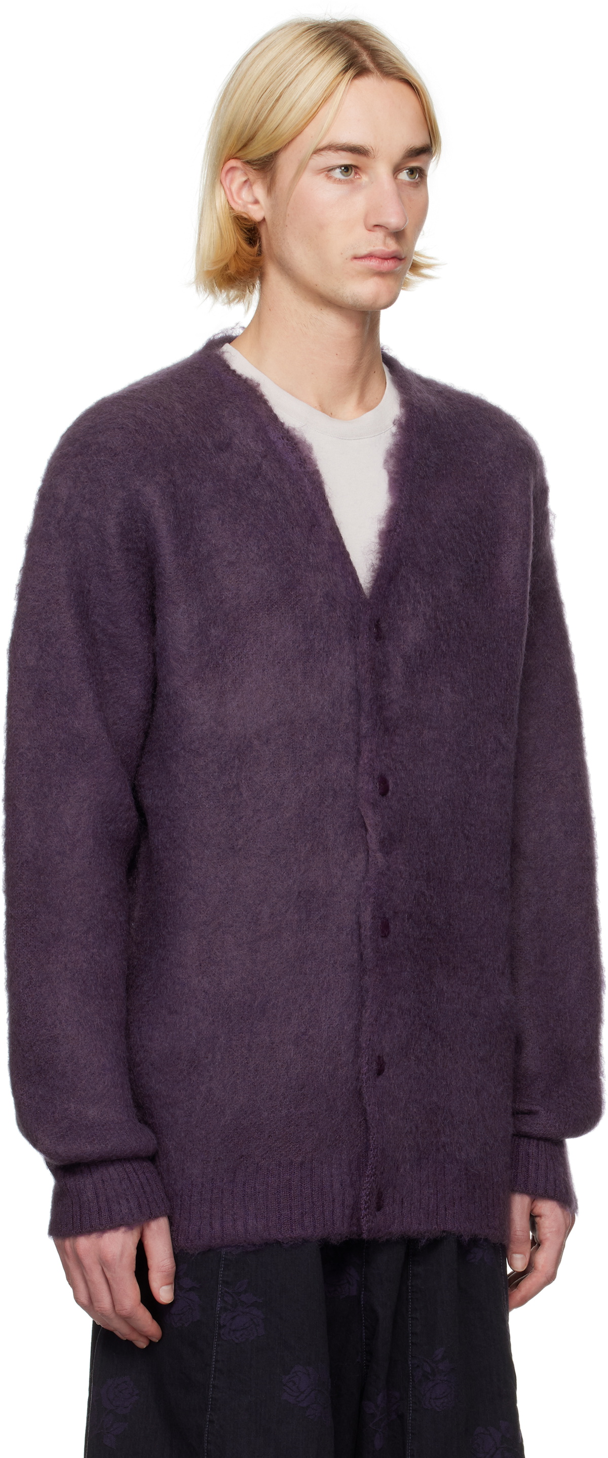 NEEDLES Purple EP Mohair Cardigan Needles