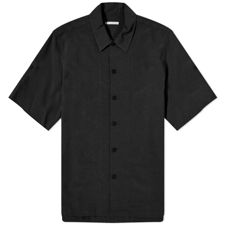 Photo: Helmut Lang Men's Roll Up Logo Vacation Shirt in Black