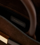 DeMellier Hudson Small suede top-handle bag
