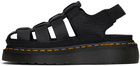 Dr. Martens Black Wrenlie Fisherman Sandals