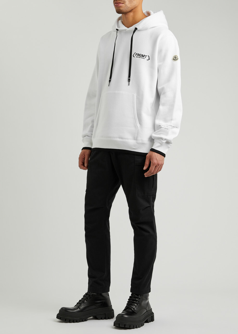 Moncler 7 Moncler Frgmt Hooded Cotton Sweatshirt, White, Sweatshirt