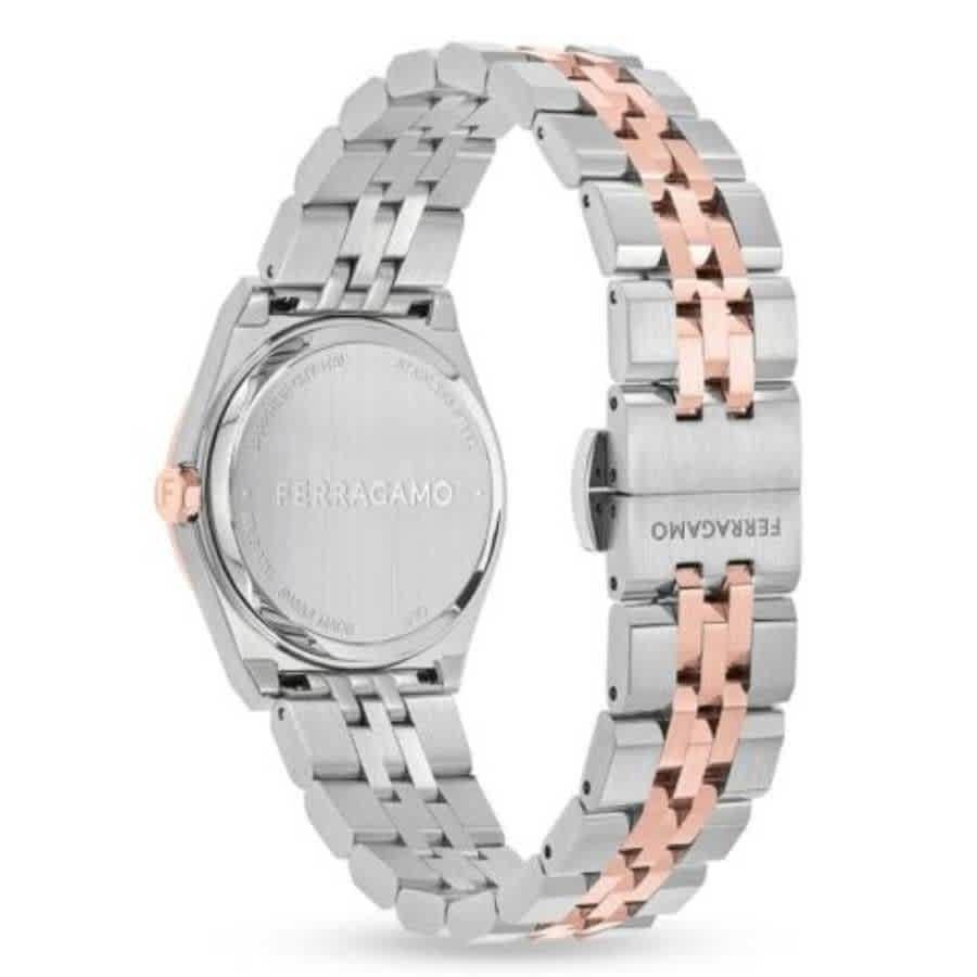 Ferragamo Vega New Quartz Diamond Brown Dial Ladies Watch SFKJ01224