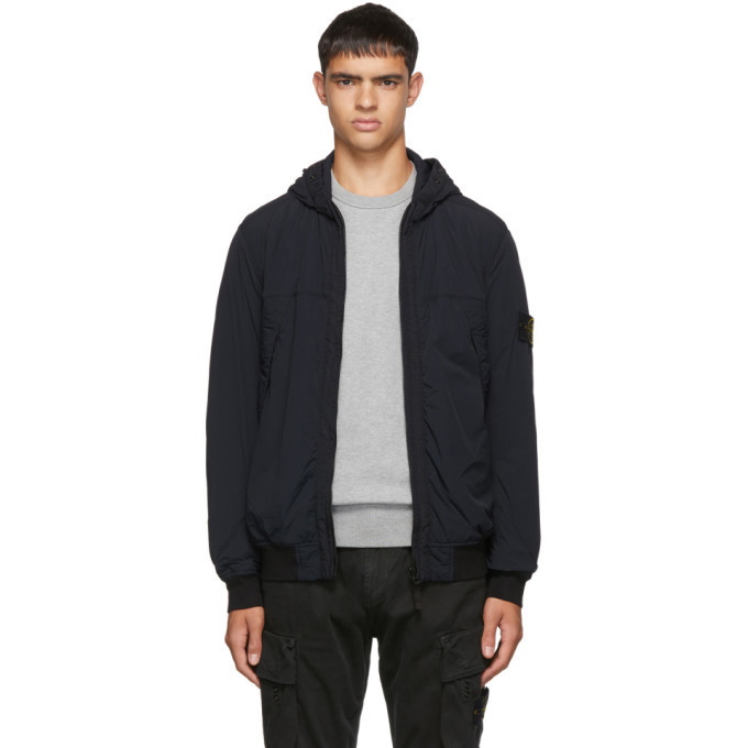 Photo: Stone Island Navy Hooded Jacket