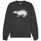 Human Made Men's Long Sleeve Sausage Dog T-Shirt in Black