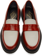 Adieu Red & White Type 5 Loafers