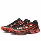 MM6 Maison Margiela Women's x Salomon XT Sneakers in Black/Cherry Tomato/White