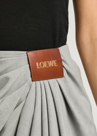 Loewe Draped Wool Trousers Navy