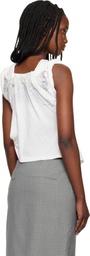 OUR LEGACY White Twisted T-shirt