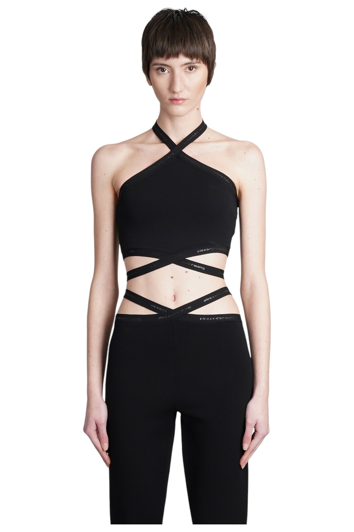 Alexander Wang Off-White Draped Corset Tank Top Alexander Wang