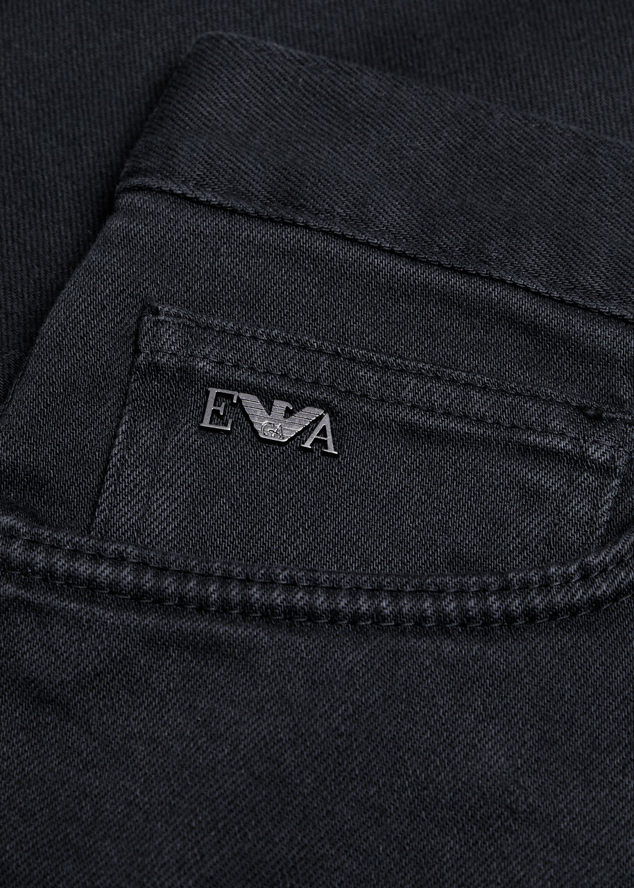 Emporio Armani J76 Straight-leg Jeans Black