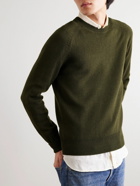 Drake's - Merino Wool Sweater - Green